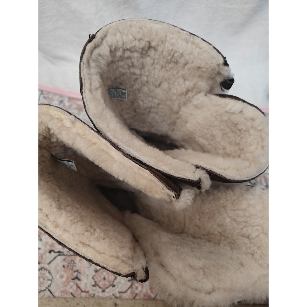 UGG Uptown II 5190 Tall Snow Boots Brown Suede Sheepskin Lined Women's Size 7 - Picture 6 of 11